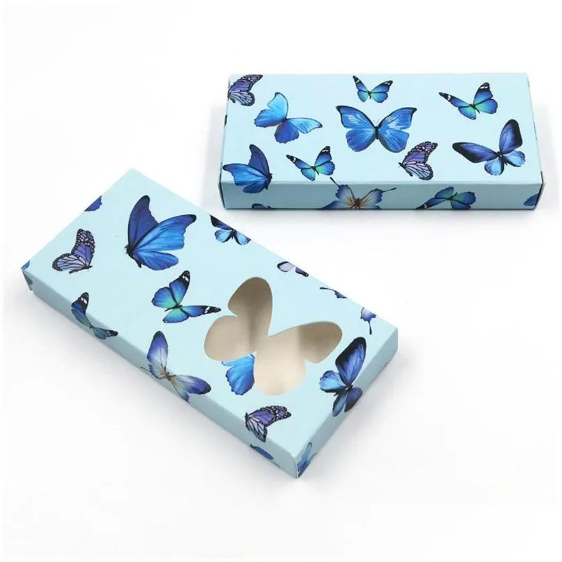 butterfly false eyelash packaging box 3d mink eyelashes boxes empty case paper lash boxs pack 11 styles 117 p2