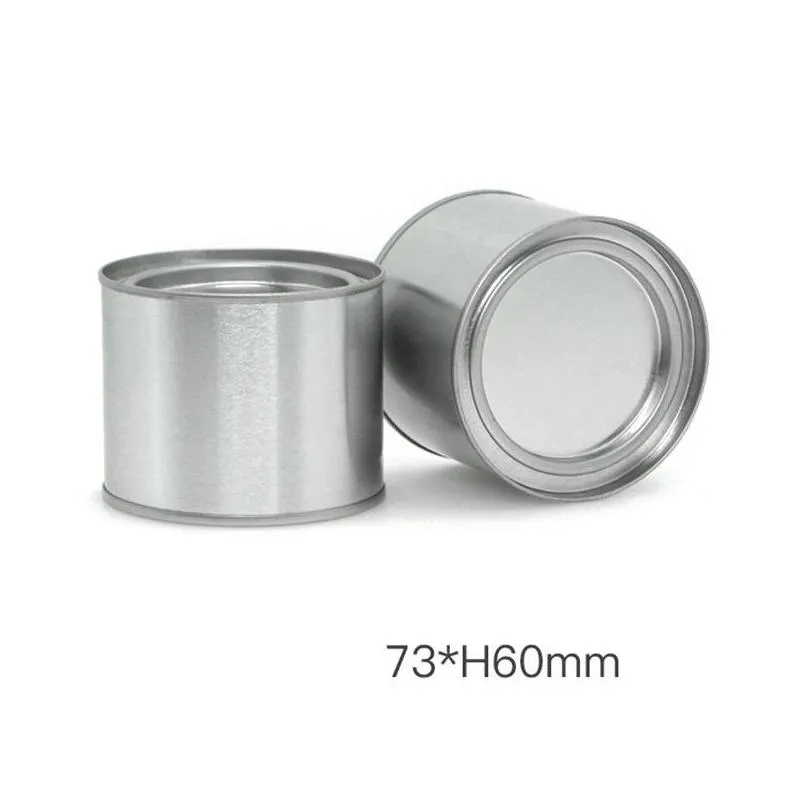 250ml tea caddies can tins pot jar comestic containers portable seal metal tinplate round candle home kitchen storage ffa449 71 g2