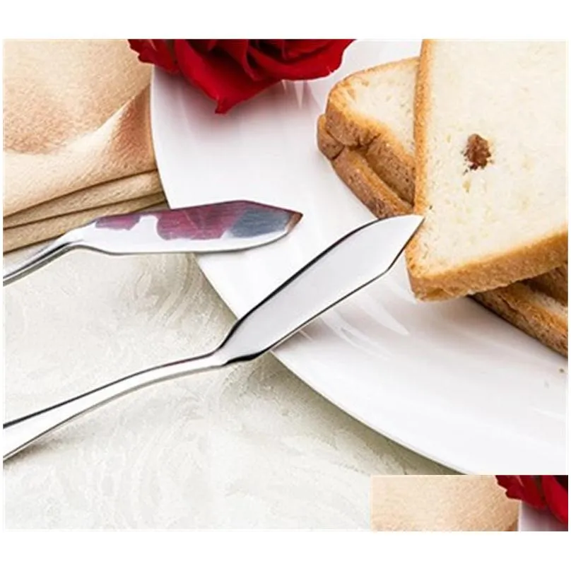 stainless steel tool utensil cutlery butter knife cream knifes cheese dessert jam spreader western breakfast cutter 9 l2