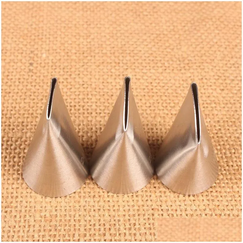 stainless steel nozzle 3pcs rose flowers flat petal mouth personality decoration cake cream baking tool nozzles high quality 3 8mf k2