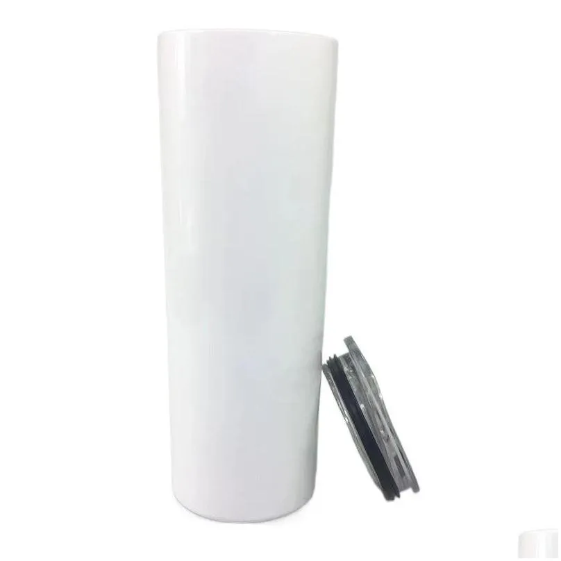 stainless steel insulated vacuum 152030 oz sublimation straight tumbler blanks car travel mugs with straw insulated water cup 895 z2