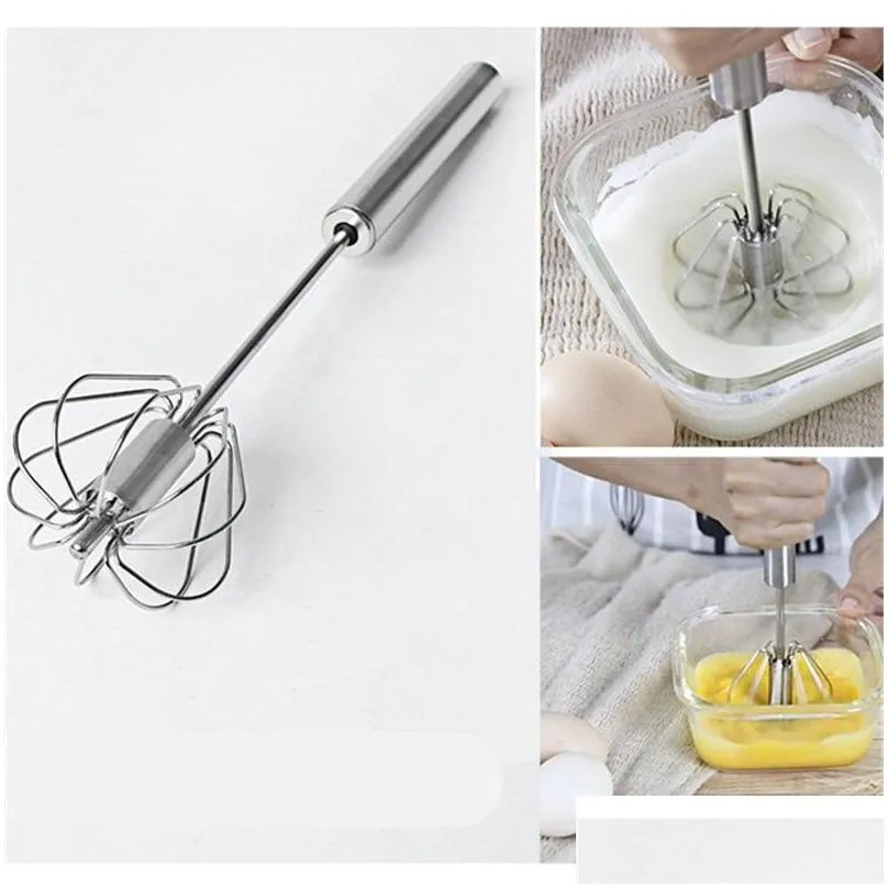 semiautomatic egg whisk stainless steel hand push blender egg beater milk frother mixer stirrer kitchen stiring tool jk1911 75 g2