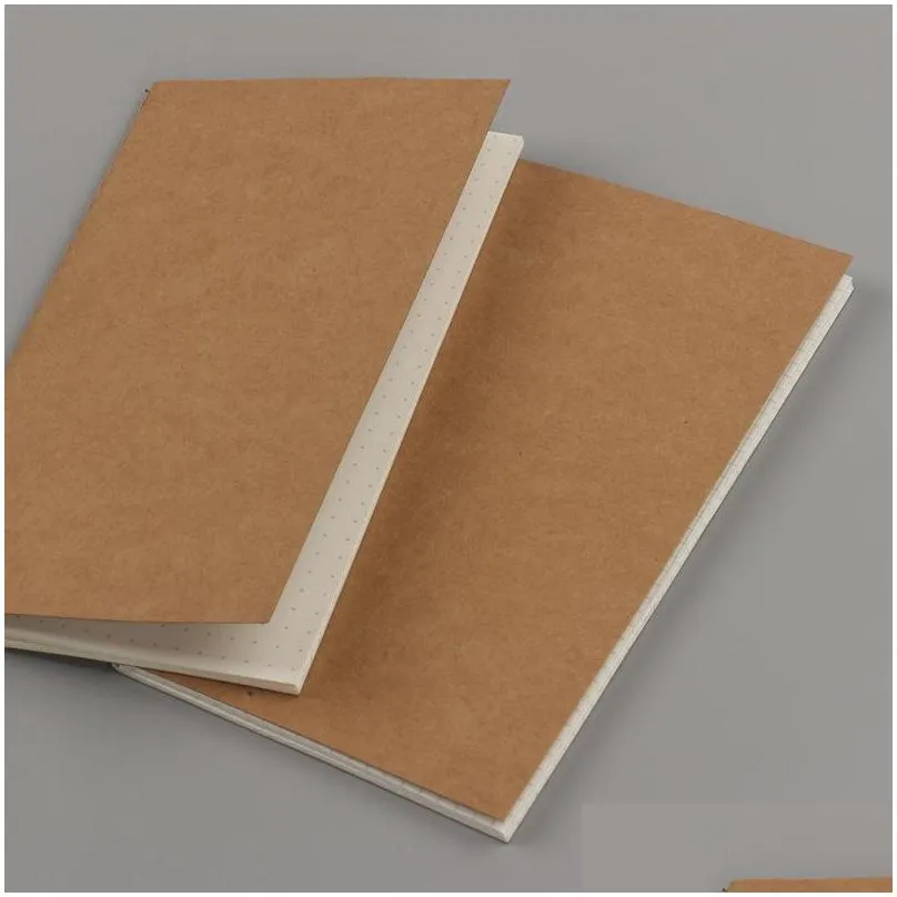 passport size kraft paper notebook filler paper inserts blank dot grid notepad diary journal travelers notebook refill meeting notebook 20211223