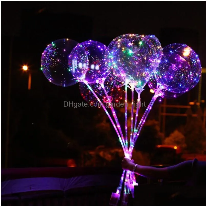 balloon light colorful bobo ball led string transparent for christmas halloween wedding party home decoration