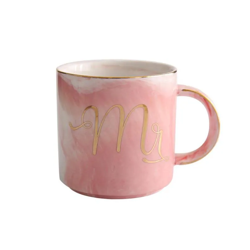 marble ceramic mug creative coffee cup multi color mr and mrs tea cups 13 23se c r