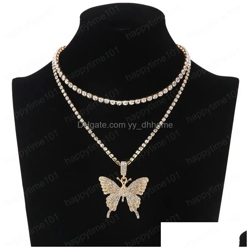 iced out necklace women rhinestone chain choker trendy bling chocker necklaces fashion luxury jewelry gift