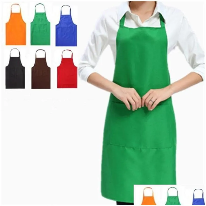 simple design apron kitchen accessories cooking baking aprons for durable high quality printable advertisement polyester fiber 4 5jf c