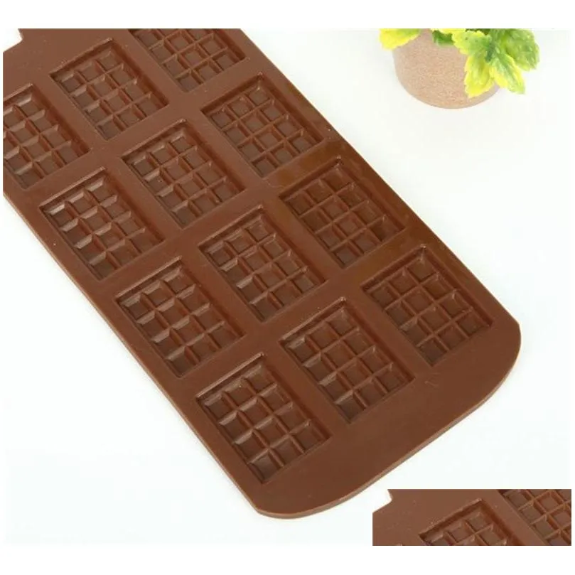 chocolate mold silicone molds cake tools diy waffle candy bar kitchen baking accessories making dessert 2bh f1