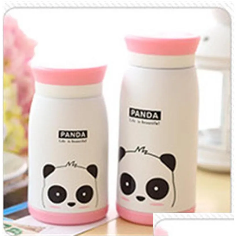 stainless steel vacuum insulation tumbler children cartoon bear rabbit elephant water mug creative gift cup 10 2lk ww