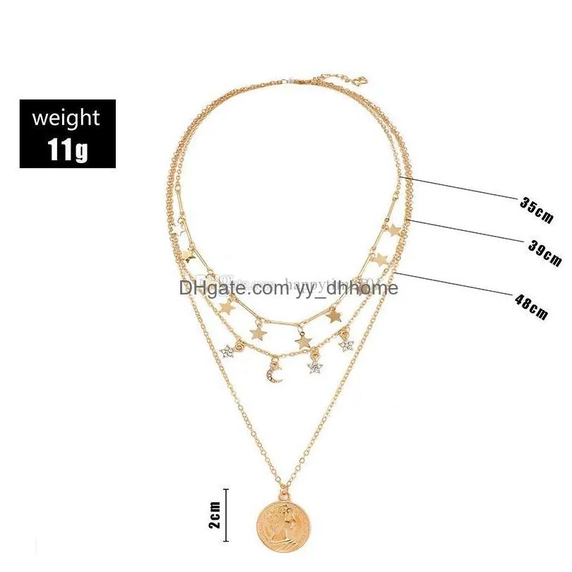 designer long pendant necklace delicate alloy material pendants for women birthday year gift drop 