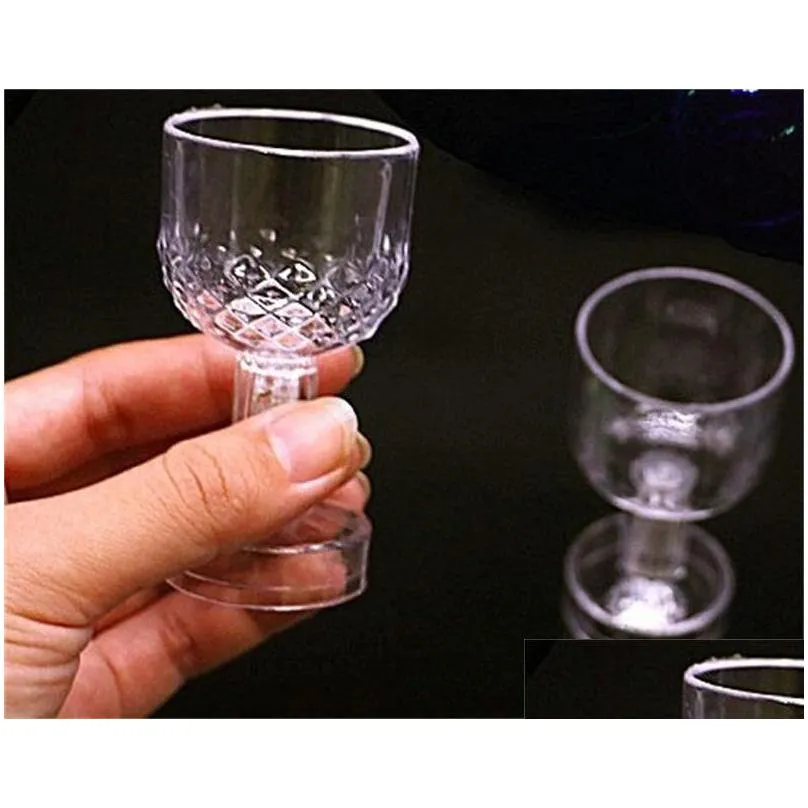 wine glasses plastic colorful transparent goblet led light cup party decoration bar supplies new arrive 1 4zp c