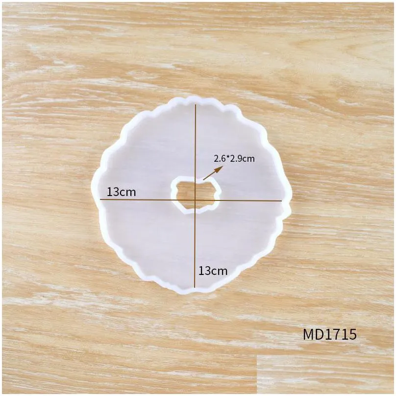 irregular pallet mold wave shape silicone cup mat moulds transparent durable diy flaky clouds mould jewelry making 4 5qz g2