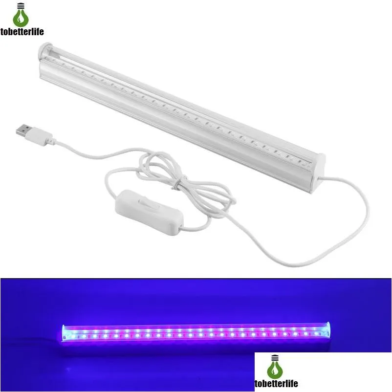 t5 6w germicidal sterilizer led uv light 24led usb 5v ultraviolet linear light portable bar tube for dj party