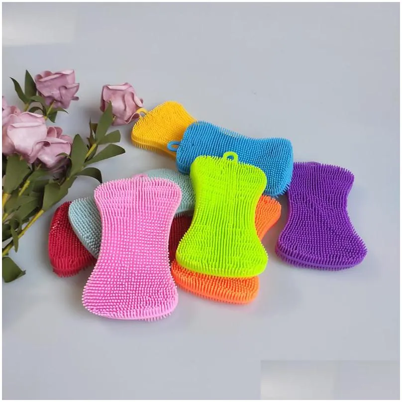 household cleaning brushs bath brush decontamination soap like dish cloth eco friendly multiple use multicolour 1 4lh d2