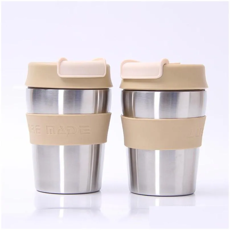 stainless steel vacuum tumbler practical double walls thermal insulation water bottle for office workers cup new arrival 22bl bb