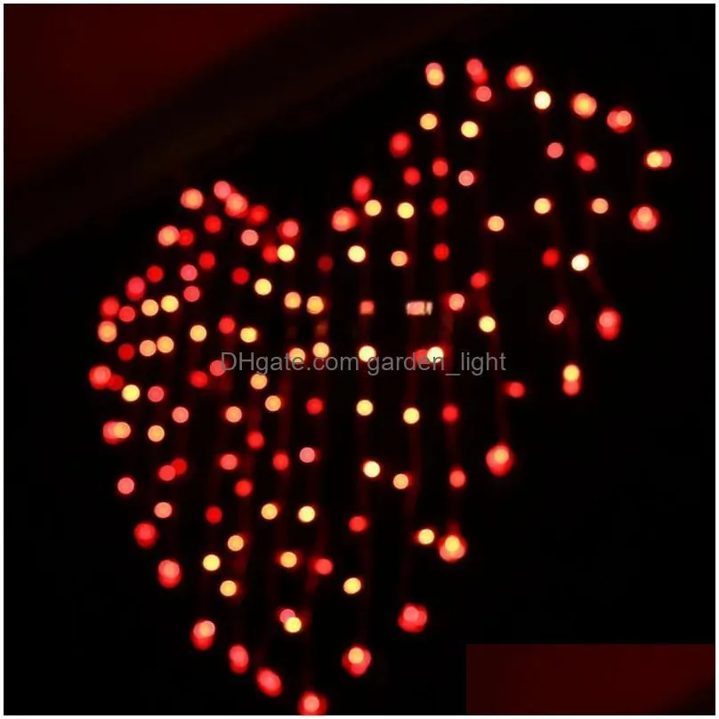 purple led light string warm white red led lights strings 110v 220v us eu plug led curtain lamps christmas fairy lights wedding