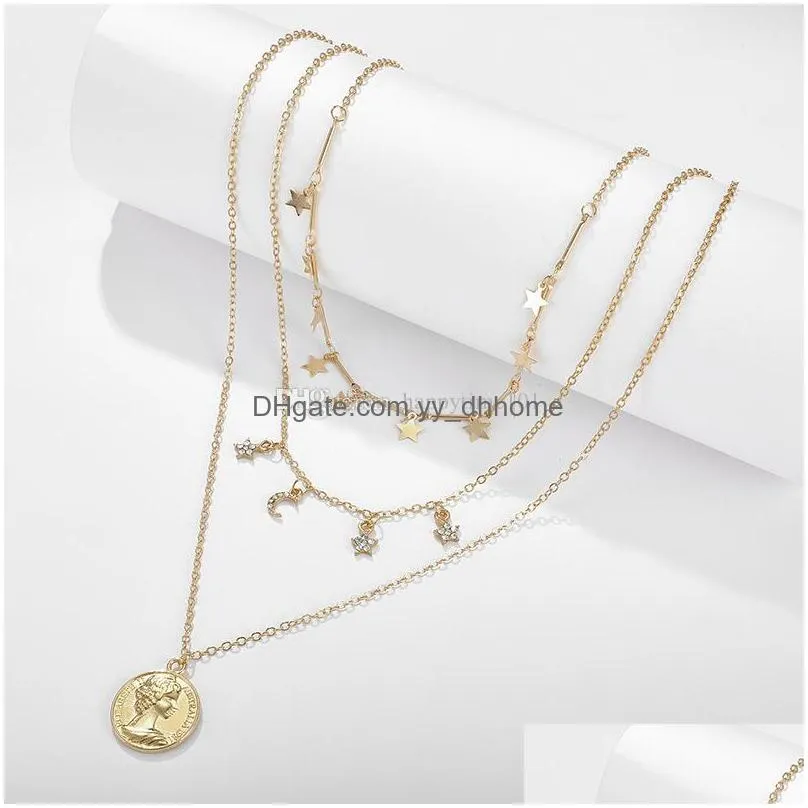 designer long pendant necklace delicate alloy material pendants for women birthday year gift drop 