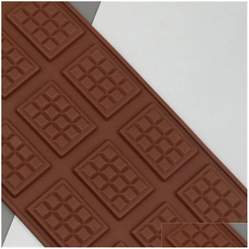 epoxy resin silicone diy mold rectangle large size 12 chunk mould chocolate waffle candy jelly ice block cake molds high quality 2 1ld