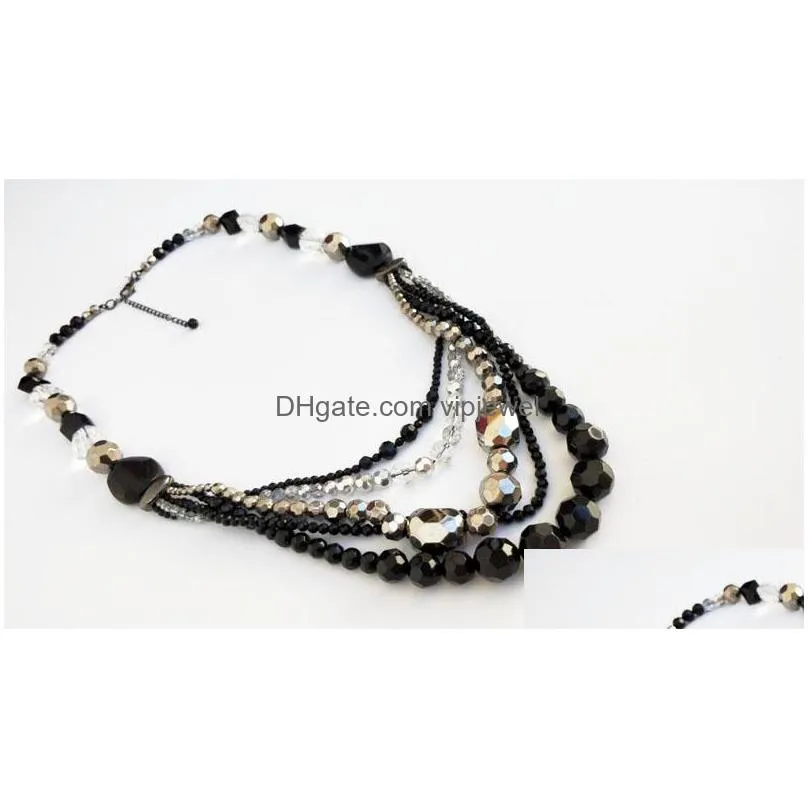 fashion jewelry vintage beads necklace ladys womens chain sweater necklace