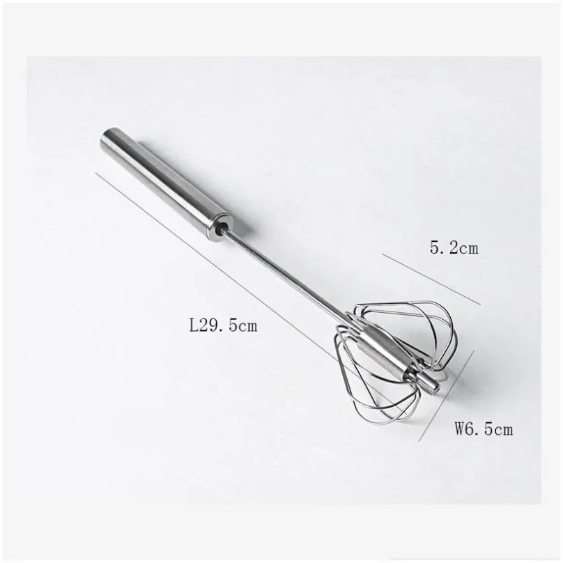 semiautomatic egg whisk stainless steel hand push blender egg beater milk frother mixer stirrer kitchen stiring tool jk1911 75 g2