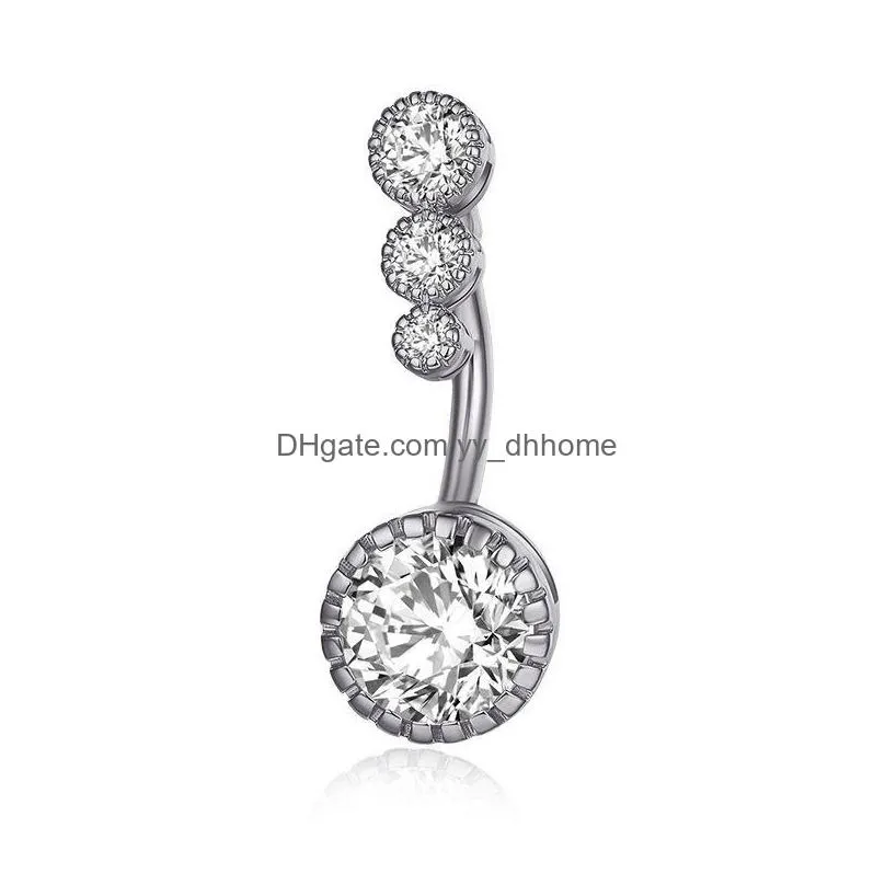 diamond dangle belly bars belly button rings belly piercing crystal flower body jewelry navel piercing rings flower shape pendant