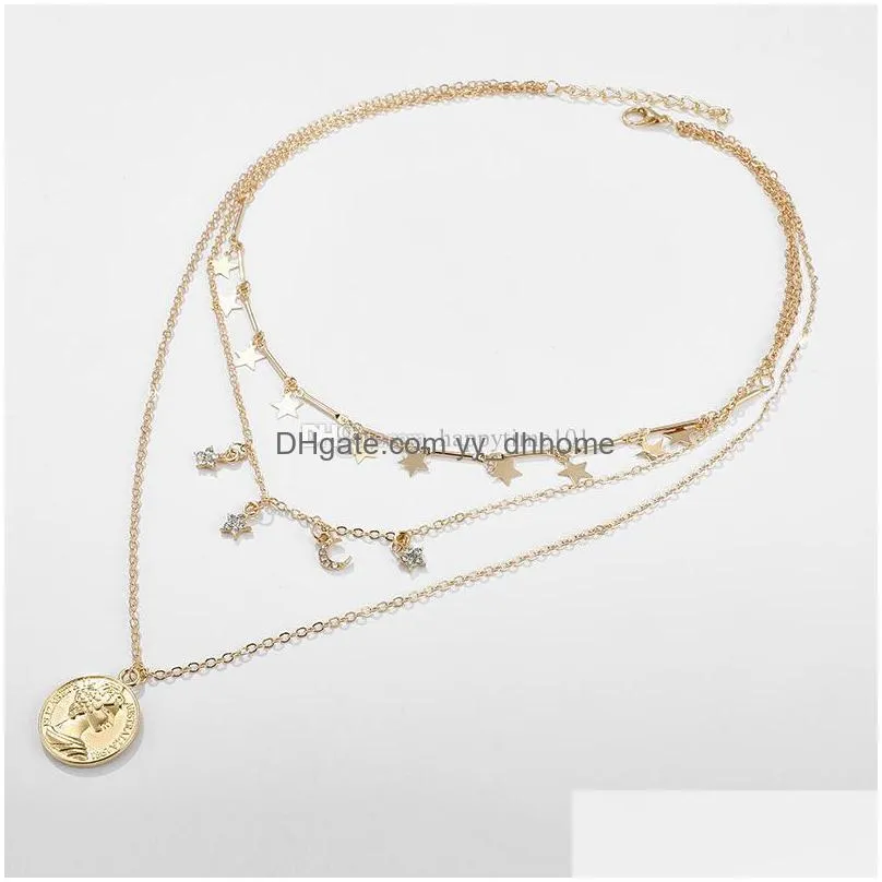 designer long pendant necklace delicate alloy material pendants for women birthday year gift drop 