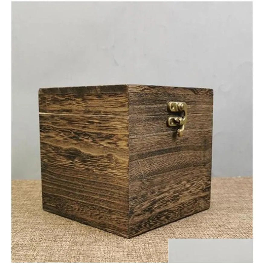 black wood tissue box napkin cover container home hotel pub cafe car paper holder case brown shipping m2