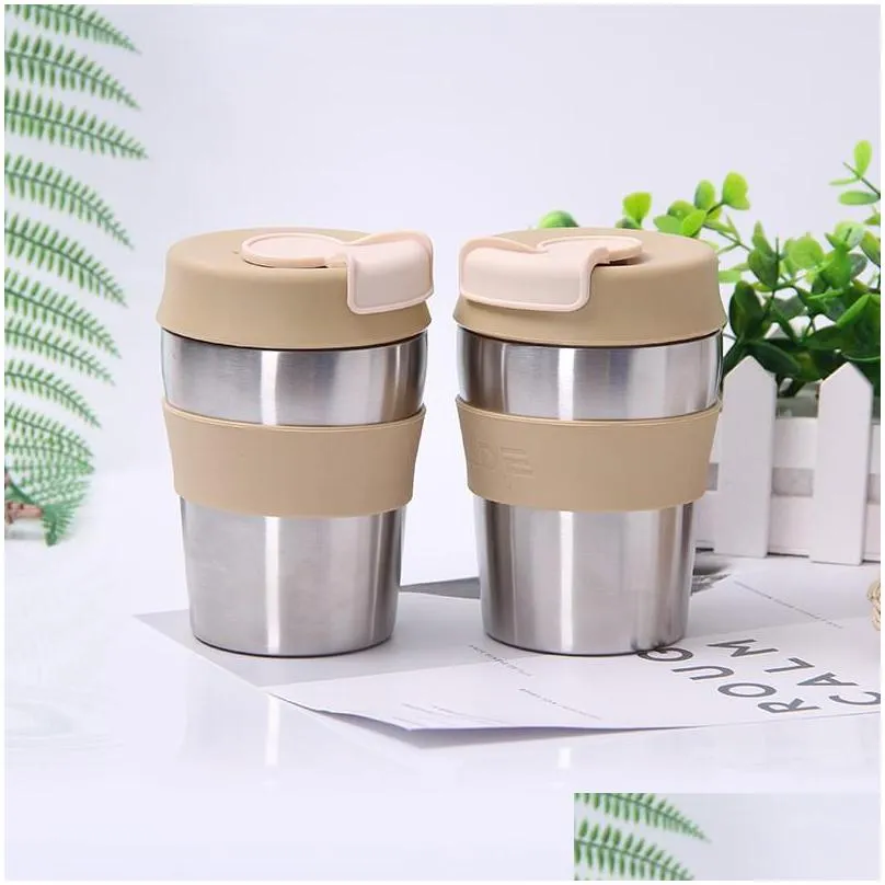 stainless steel vacuum tumbler practical double walls thermal insulation water bottle for office workers cup new arrival 22bl bb