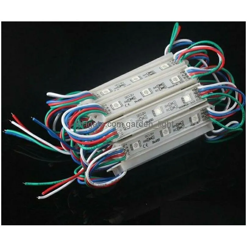 5050 rgb led module light waterproof 12v smd 5050 3 leds 0.72w led modules sign led backlights for channel letters
