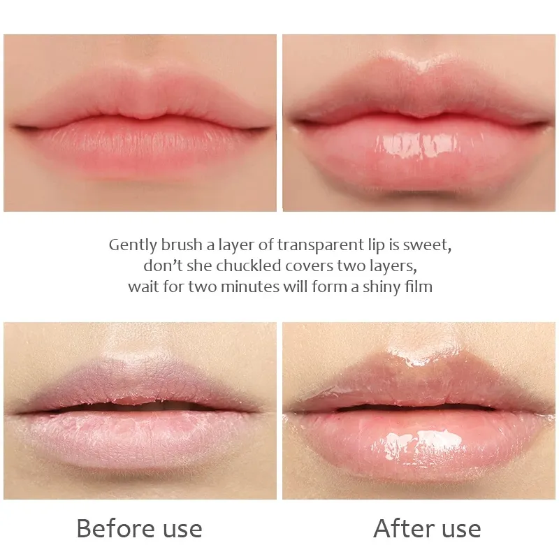 Collagen Instant Volumising Lip Gloss Plumper Serum Moisturizing Lip Oil Repairing Reduce Lips Fine Lines Makeup Lipstick