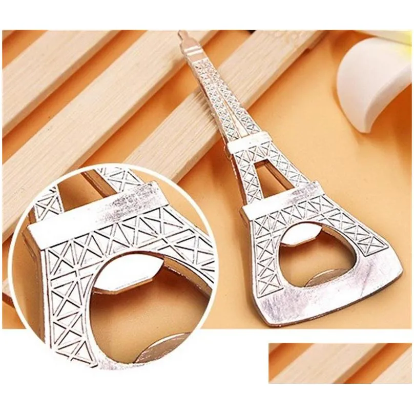 novelty bottle opener eiffel tower designs alloy hollow out beer openers for wedding souvenirs creative practical 2 1lw e1