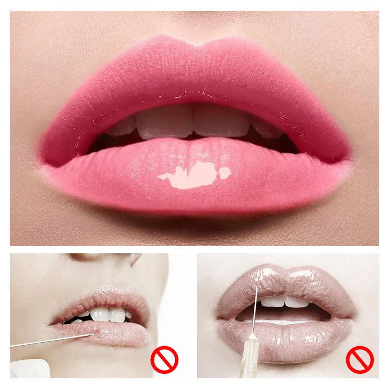 Collagen Instant Volumising Lip Gloss Plumper Serum Moisturizing Lip Oil Repairing Reduce Lips Fine Lines Makeup Lipstick