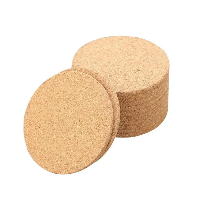 wedding party coaster plain cork round square pad bowl wok pot dish table heatproof non slip placemat 0 65zp g2