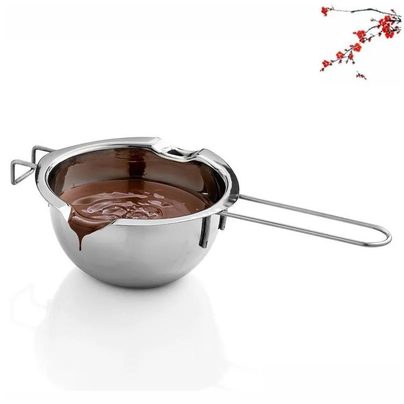 new stainless steel chocolate melting pot double boiler milk bowl butter candy warmer pastry baking tools 148 g2