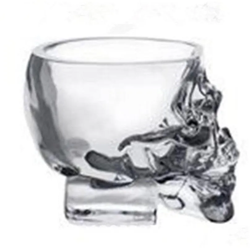 transparent glass skull mug mini beer wine cups high temperature resistance personality coffee tumbers 3 2jh f2