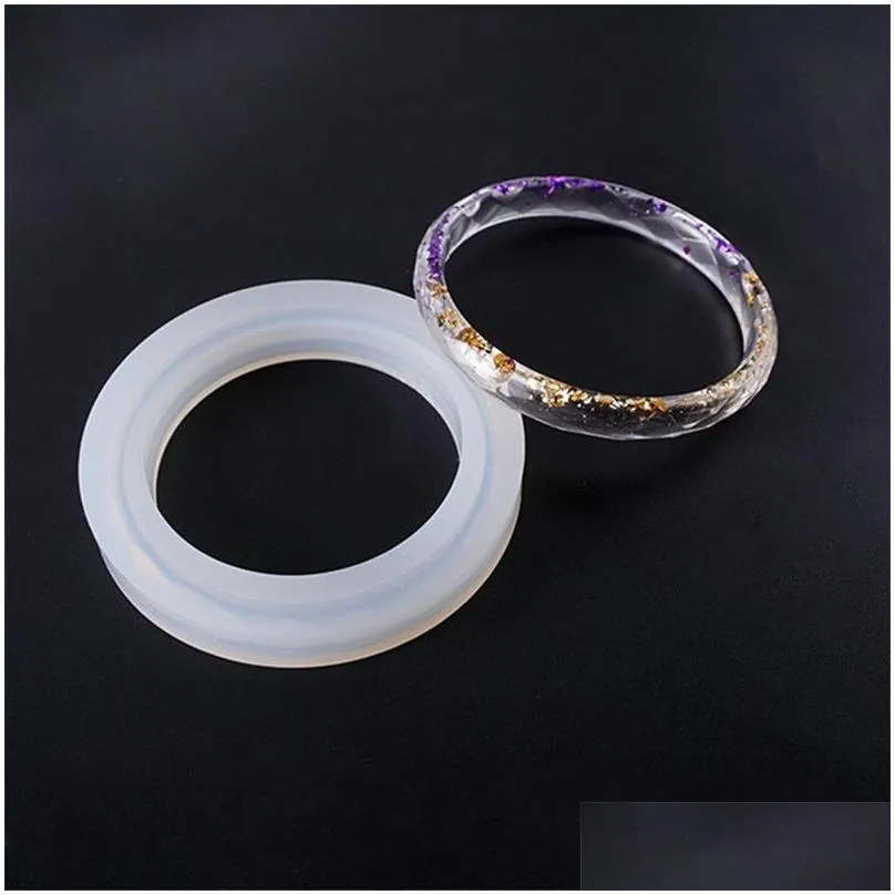 epoxy resin silicone bangle mold rhomboid shape thin wide 2 type bracelet mould diy hand made bangle molds 4 5ym l2