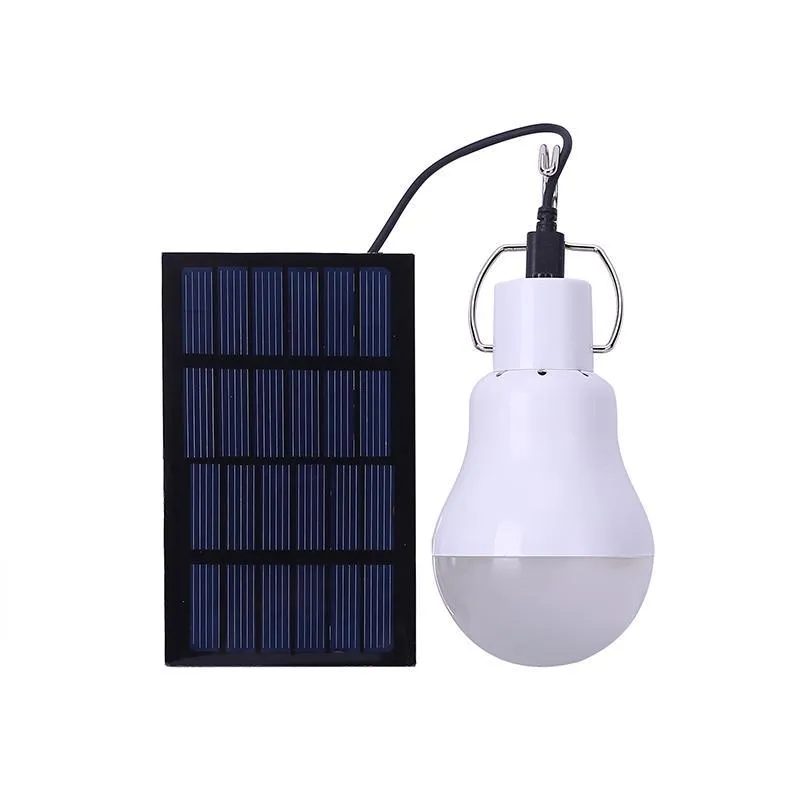 portable solar led bulb light 15w 130lm solar energy lamp charged useful solar camping lamp home outdoor lighting