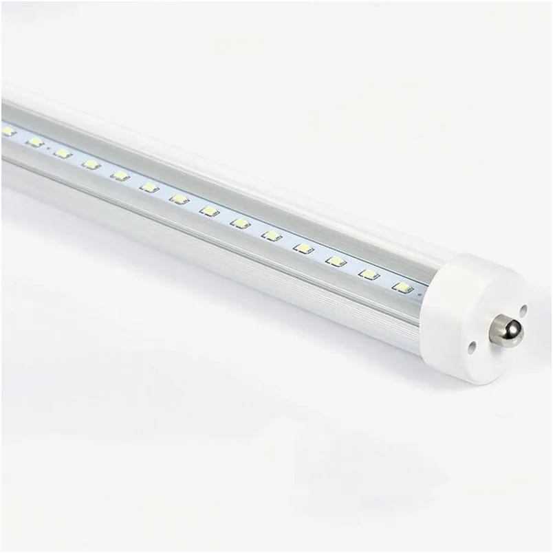 2.4m 8ft fa8 single pin t8 tube fluorescent led light tube 8feet 8 foot 45w repalcement lamp smd2835 led tube light