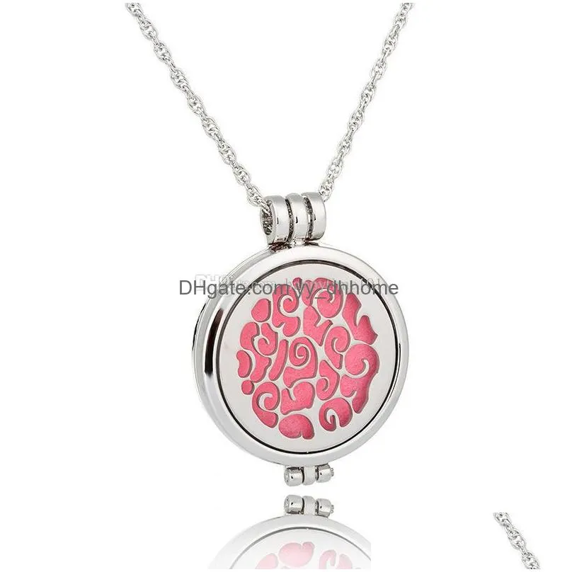 perfume disffuser luminous necklaces decorative pattern aromatherapy locket  oil diffuser locket cage pendant pendant