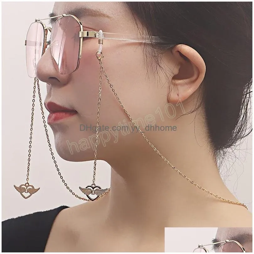 metal glasses chain women men eyeglass cord sunglasses cord retainer holder eyewear lanyard neck strap rope spectacle chains