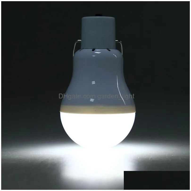 solar led bulb light portable led solar camping lamp spotlight with solar panel for outdoor hiking camping tent fishing lighting