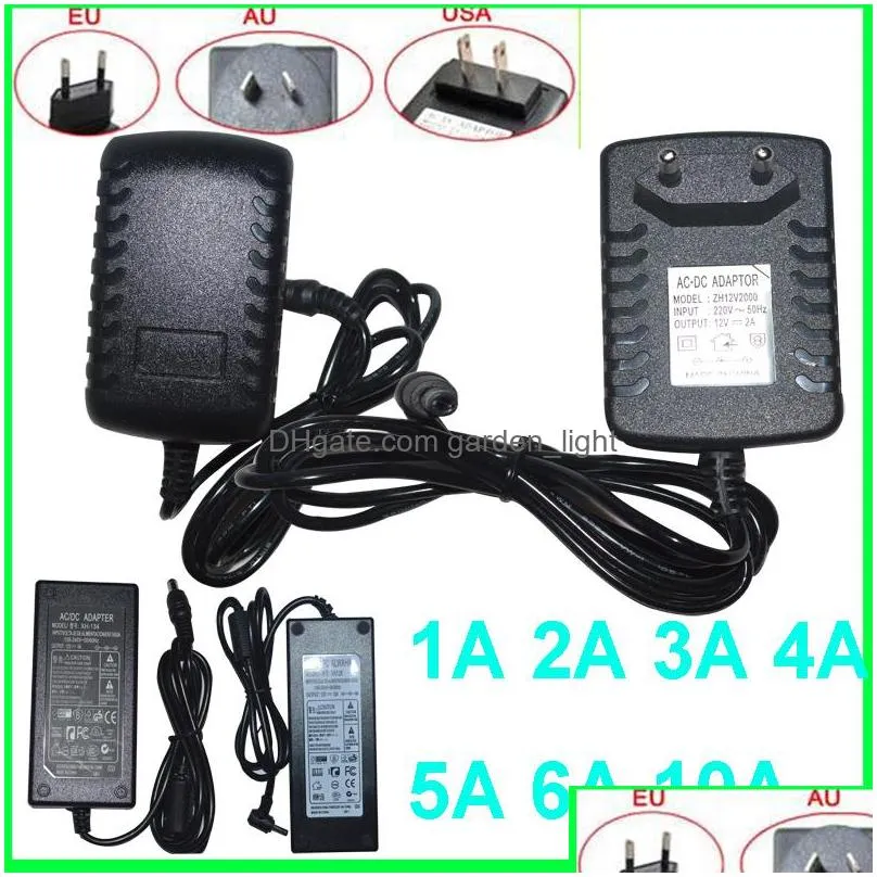 dc 12v 12w 24w power adapter supply 1a 2a lighting transformer led driver for 5050 strip light