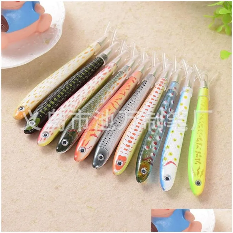 creative stationery fish shape pen ocean signature ballpoint pen for writing office school suppliers 20211223 q2
