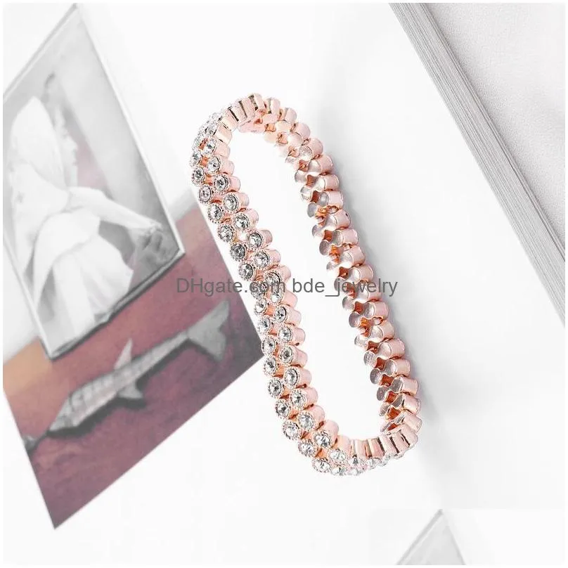 fashion jewelry double row stretch bracelet rhinstone bracelets