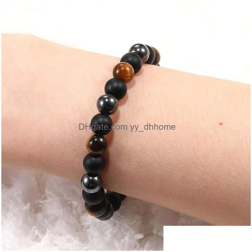  classical handmade braiding and elastic rope bracelet for men women bead braided charm bracelets jewelry gift wholesale