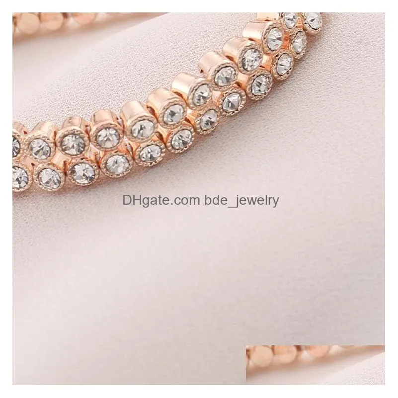 fashion jewelry double row stretch bracelet rhinstone bracelets