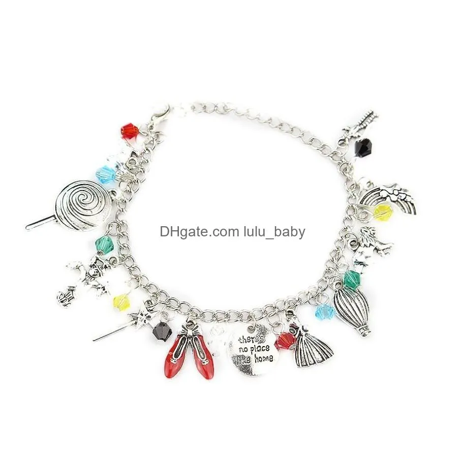 fashion jewelry simple charm bracelet blaze dance shoes magic wand combination bracelet