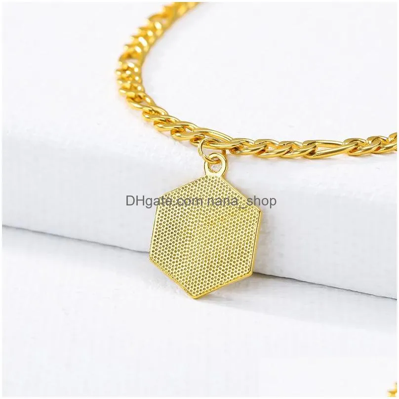 fashion jewelry letter dangle chain anklet beach anklet
