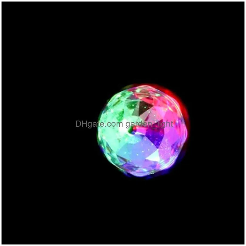e27 3w rgb led laser stage light crystal magic ball roating wedding lamp for ktv party dj disco house clubs