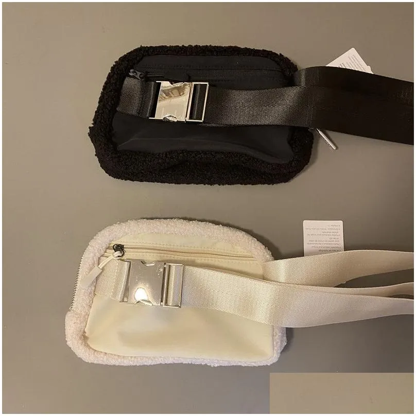 outdoor bags women men waist bag gym elastic adjustable strap zipper fanny pack